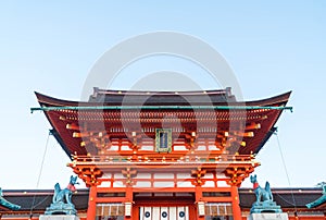 Beautiful Architecture Fushimiinari Taisha ShrineTemple in Kyoto