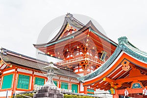 Beautiful Architecture Fushimiinari Taisha ShrineTemple in Kyoto