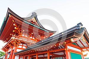 Beautiful Architecture Fushimiinari Taisha ShrineTemple in Kyoto