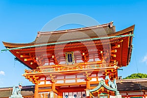 Beautiful Architecture Fushimiinari Taisha ShrineTemple in Kyoto