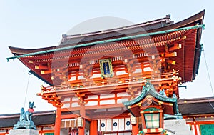 Beautiful Architecture Fushimiinari Taisha ShrineTemple in Kyoto