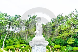 Beautiful Architecture at Haedong Yonggungsa Temple sits upon a