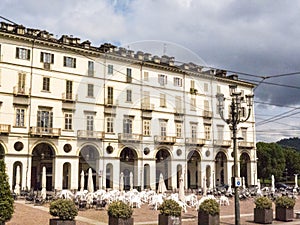 The Beautiful Architecture in the industrial city of Turin in Northern Italy