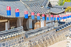 Beautiful Architecture in Namsangol Hanok Village photo