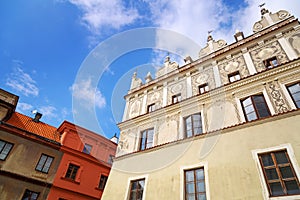 Beautiful architecture of the old town in Lublin