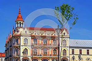 Beautiful architecture in Oradea town, Bihor county, Romania.