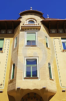 Beautiful architecture in Oradea town, Bihor county, Romania.