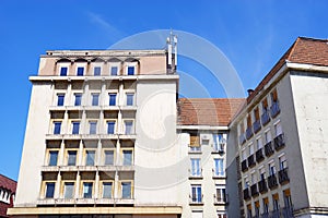 Beautiful architecture in Oradea town, Bihor county, Romania.