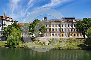 Beautiful architecture in Oradea town, Bihor county, Romania.