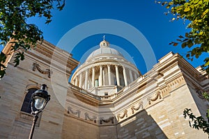 Beautiful architecture of Pantheon in Paris. France
