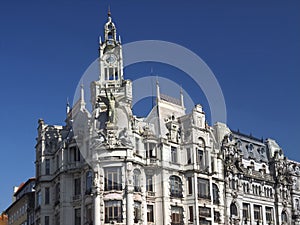 Beautiful architecture in Porto - former insurance company A Nacional by Marques da Silva