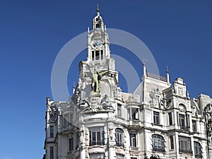 Beautiful architecture in Porto - former insurance company A Nacional by Marques da Silva