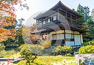 Beautiful Architecture at Silver Pavillion Ginkakuji temple