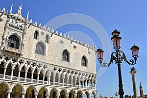 Beautiful architecture, St. Mark`s Square in Venice, Italy