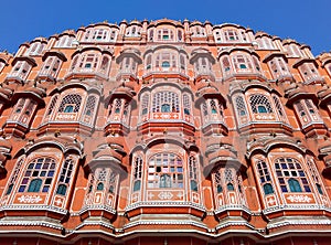Beautiful architecture of wind palace, Jaipur, Rajasthan, India