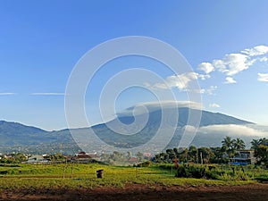 Beautiful Arjuna mountain from afar