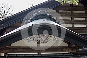 Beautiful art and architecture of old wooden house in Samurai District of Kakunodate,Akita,Tohoku,Japan