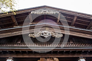 Beautiful art and architecture of old wooden house in Samurai District of Kakunodate,Akita,Tohoku,Japan