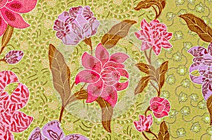 The beautiful of art Batik textile pattern