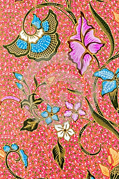 The beautiful of art Batik textile pattern