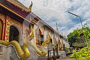 Beautiful art, religious places and religious objects of Wat Jedyod, Chiang Rai, Thailand. Wat Chet Yot is a temple that has been