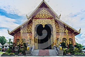 Beautiful art, religious places and religious objects of Wat Jedyod, Chiang Rai, Thailand. Wat Chet Yot is a temple that has been