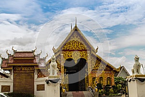 Beautiful art, religious places and religious objects of Wat Jedyod, Chiang Rai, Thailand. Wat Chet Yot is a temple that has been