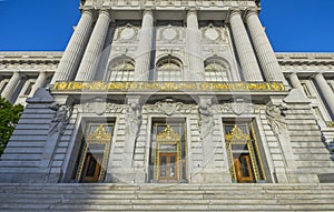 Beautiful art of San Francisco`s city hall in San Francisco, CA