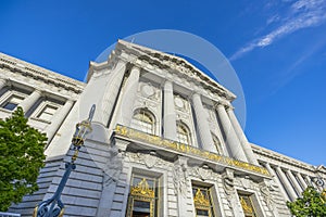 Beautiful art of San Francisco`s city hall in San Francisco, CA