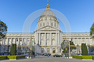 Beautiful art of San Francisco`s city hall in San Francisco, CA