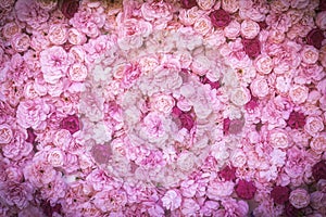 Beautiful artificial pink flowers