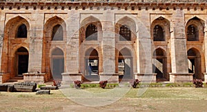 Islamic ancient Indian architecture hindola mahal, mandu, madhya pradesh India