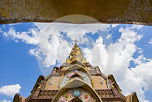 Beautiful arts and architecture at the main pagoda of Wat Pha Sorn KaewWat Phra Thart Pha Kaewin Khao Kho,Phetchabun,north-centr
