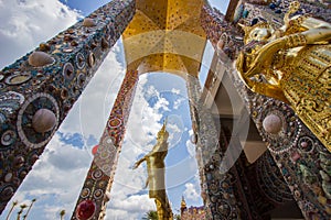 Beautiful arts and architecture at the main pagoda of Wat Pha Sorn KaewWat Phra Thart Pha Kaewin Khao Kho,Phetchabun,north-centr