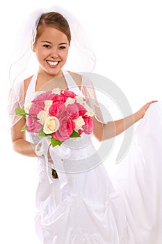 Beautiful Asian Bride at Wedding