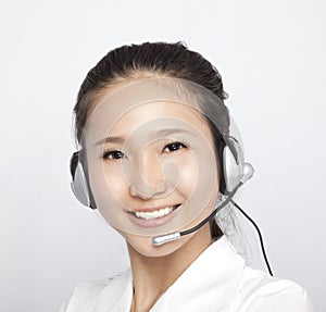 Beautiful asian Customer Representative