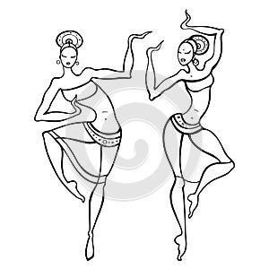 Beautiful asian dancer.