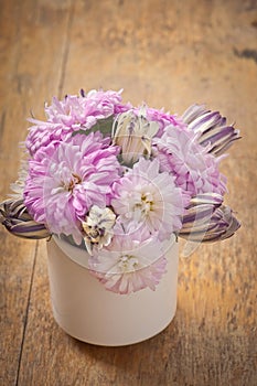 Beautiful aster flower bouquet