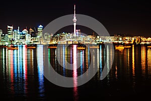 The beautiful Auckland skyline photo