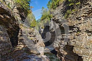 Beautiful Ausable Chasm in upstate New York during Spring time New York USA