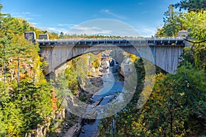 Beautiful Ausable Chasm in upstate New York during Spring time New York USA