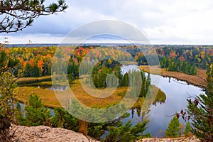 Beautiful Ausable River in Autumn