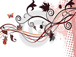 Beautiful autumn abstract background