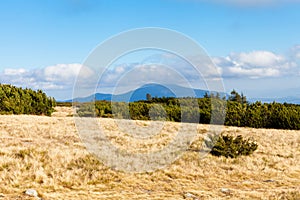 Beautiful autumn Beskidy mountains landscape