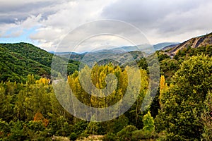 Beautiful autumn colors in the mountains. photo