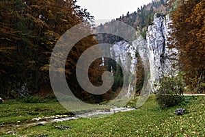 Beautiful autumn landscape full of color from Sirnea Village in