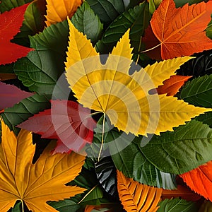 Beautiful Autumn Leaves with the help of AI Art.
