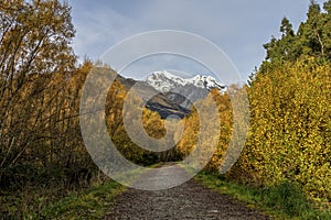 The beautiful autumn lookout of Glenorchy