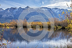 The beautiful autumn lookout of Glenorchy