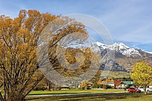 The beautiful autumn lookout of Glenorchy
